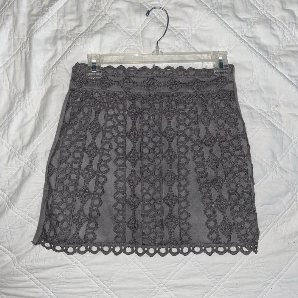 Stylish gray miniskirt